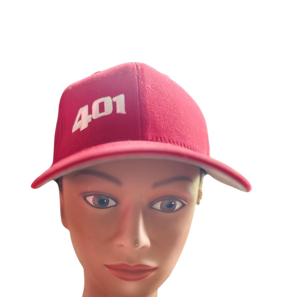 Flexfit 401 Red‎ Fitted Hat Baseball Cap Yupoong S-M Small Medium